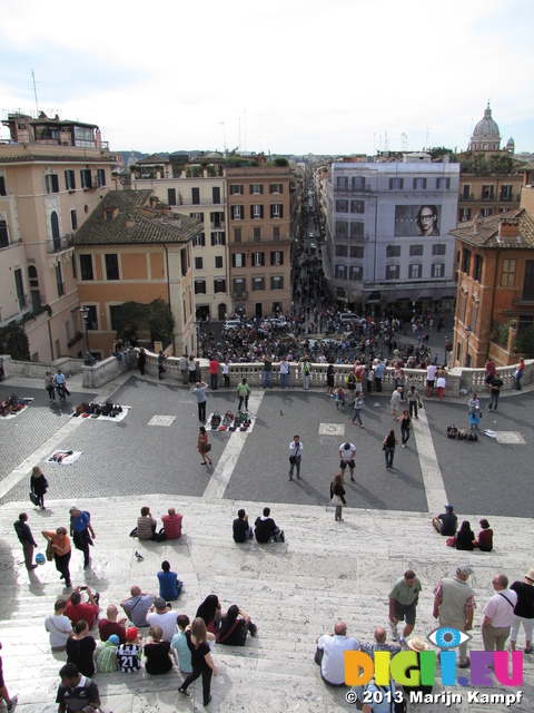 SX31381 Looking down Spanish Steps